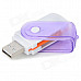 4-in-1 USB 2.0 TF / MS / M2 / SD Card Reader - White + Purple (32GB)