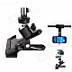 Clamp Mount Holder for Flash Lamp / Cell Phone / Camera / DV / GoPro Hero 4/2 / 3 / 3+ - Black