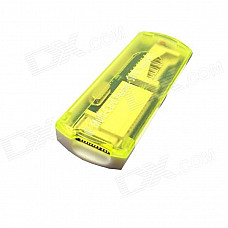 USB 2.0 Multi-in-1 SD / MMC / TF / MS / T-Flash Card Reader - Translucent Yellow