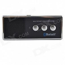 X3 Sunvisor Bluetooth V4.0 + EDR Car Hands-free Speaker - Black