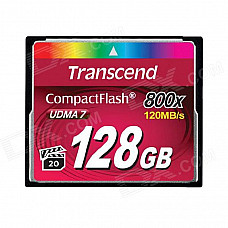 Transcend 128GB 800x Compact flash Card 120/60 MB/s