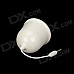 Mini Rechargeable Hi-Fi 2.5W Speaker - White (3.5mm Plug / 9cm-Cable)