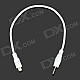 Mini USB to 3.5mm Car Mini Audio Cable - White (30cm)