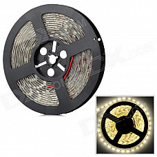 Waterproof 72W 3000lm 3500K 300-5050 SMD LED Warm White Light Strip - White (5m / DC 12V)