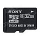 SONY MICRO SDHC CLASS 4 WITH MICRO SD ADAPTOR - 32GB