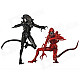 Genuine NECA Aliens "Genocide" Black Warrior vs. Red Warrior Action Figure (2-Pack), 7"