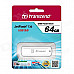 Transcend 64GB JetFlash 730 USB 3.0 Flash Drive White