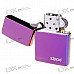 Genuine Zippo Copper Oil Lighter - Abyss Logo (Purple)