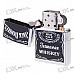 Genuine Zippo Copper Oil Lighter - Jack Daniels (Silver + Black)