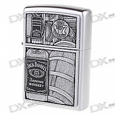 Genuine Zippo Copper Oil Lighter - Jack Daniel (Silver)