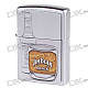 Genuine Zippo Copper Oil Lighter - Winebottle + Glass (Silver)