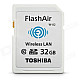 Toshiba Flash Air Wireless 32GB SDHC Memory Card