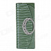 Handbag Style Windproof Butane Lighter - Green + Silver