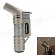 C400033 Aluminum Alloy Windproof Butane Lighter - Silver Gray