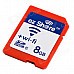 ez Share SDHC Bandwidth 54Mbps Wi-Fi SD Card Memory Card - Red (Class 10 / 8GB)