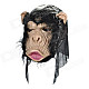 HXX001 Horror Chimpanzee Style Face Mask - Black + Flesh