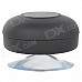 BTS-06 Waterproof 3W Wireless Bluetooth V3.0 Speaker - Black + Translucent