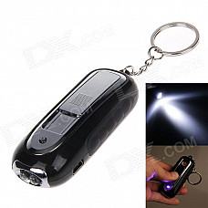 TX365 Eco-friendly Electronic Cigarette Lighter w/ Keychains w/ Torch - Black + Silver