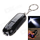 TX365 Eco-friendly Electronic Cigarette Lighter w/ Keychains w/ Torch - Black + Silver