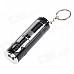 TX268 Eco-friendly Electronic Cigarette Lighter w / Keychains + Torch - Black + Silver