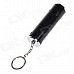 TX268 Eco-friendly Electronic Cigarette Lighter w / Keychains + Torch - Black + Silver