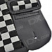 DEDO MA-53 Guitar Accessories Classical Plaid Guitar Strap - Black + White