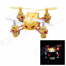 Wltoys V272 Mini 4-CH 2.4GHz Four-Axis Radio Control R/C Flying Saucer w/ Gyro - Yellow