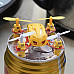 Wltoys V272 Mini 4-CH 2.4GHz Four-Axis Radio Control R/C Flying Saucer w/ Gyro - Yellow