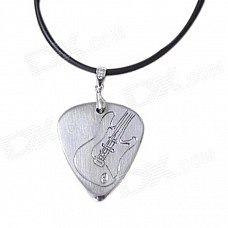 DEDO MG-14 Metal Guitar Picks Necklace - Silver