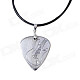 DEDO MG-14 Metal Guitar Picks Necklace - Silver