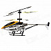 HengXiang HX708 Mini 2-CH IR Remote Control R/C Helicopter w/ Gyro - Yellow + White + Black