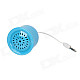 Portable Hi-Fi Mini Speaker w/ 3.5mm Plug - Blue