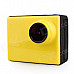 Waterproof 2.0" LCD 1080P H.264 8.0 MP CMOS Sport Diving DVR Camcorder - Yellow + Green