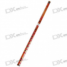 Traditional Handcrafted Bamboo Flute with Flute Diaphragm and Soft Pouch (E-Key)