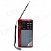 Tecsun A6 Digital Multi-Media Music Player Speaker w/ TF / FM Radio / Flashlight - Red