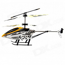 Shockproof 2-CH Huge R/C Helicopter w/ IR Remote Control - Yellow (6 x AA)