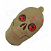 Skull Style USB 2.0 Flash Drive Disk - Khaki + Red (4GB)