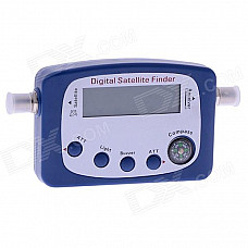 SF-9505A Digital Satellite Finder / Signal Receiver w/ Compass - Blue