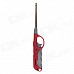 Adjustable Orange Flame Gas Lighter w/ Long Mouth - Red + Gray