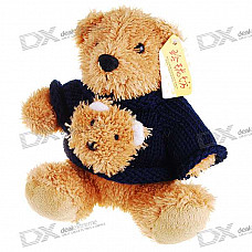 Cute Black Sweater Teddy Bear Doll Toy