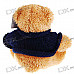 Cute Black Sweater Teddy Bear Doll Toy