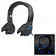 AULA Stylish USB Powered Wired Headset w/ Microphone for PC - Black