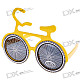 Funny Bicycle Shaped Ornamental Glasses (Assorted Color)