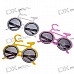 Funny Bicycle Shaped Ornamental Glasses (Assorted Color)