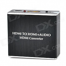 HDMI to HDMI + Audio HDMI Converter - Black