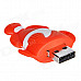 Cute Cartoon Fish Style USB 2.0 Flash Drive Disk - Red + White (16GB)