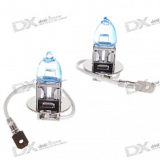 H3 100W White Car Light Bulbs (2-Pack/DV 12V)