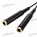 Gold Plated 3.5mm Male to Dual Female Audio Split Adapter