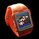 1.25in Color LCD MP4 Watch (Sporty Orange 1GB with FM)