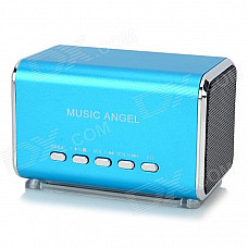 Portable Mini 3W USB 2.0 Speaker w/ MicroSD (TF) - Blue (Cable-50cm)